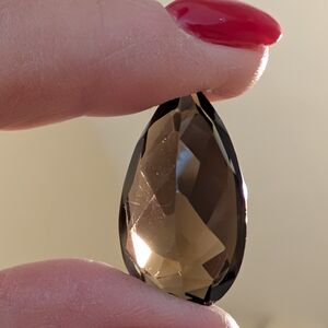 Smoky Quartz Teardrop Gemstone